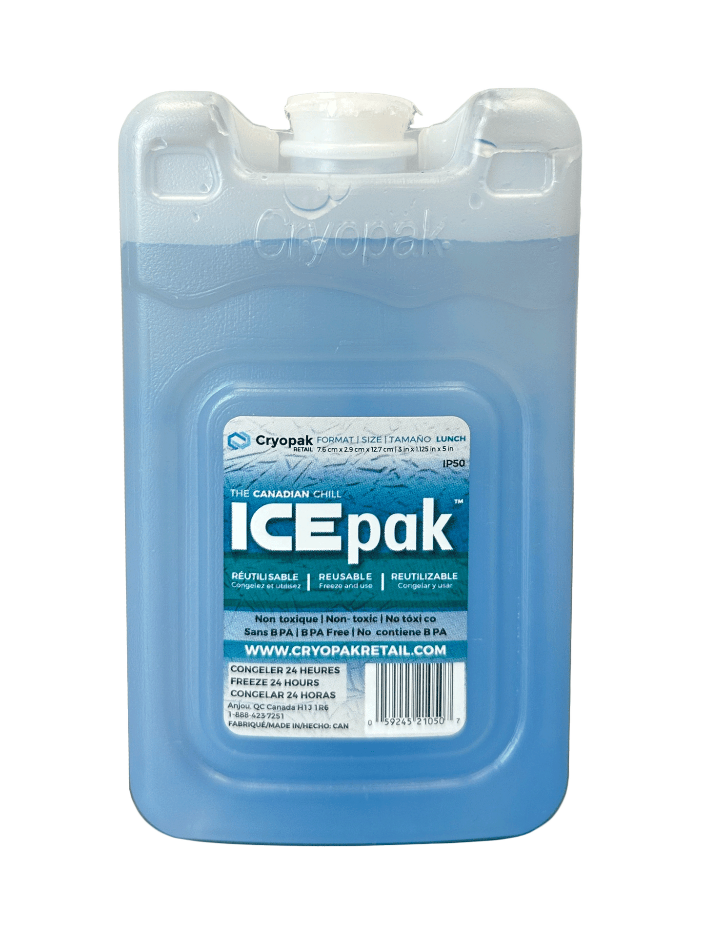 Cryopak IcePak Hard Gel Pack - XL-L-M-S-Lunch-1Pack-2 Pack-4 Pack