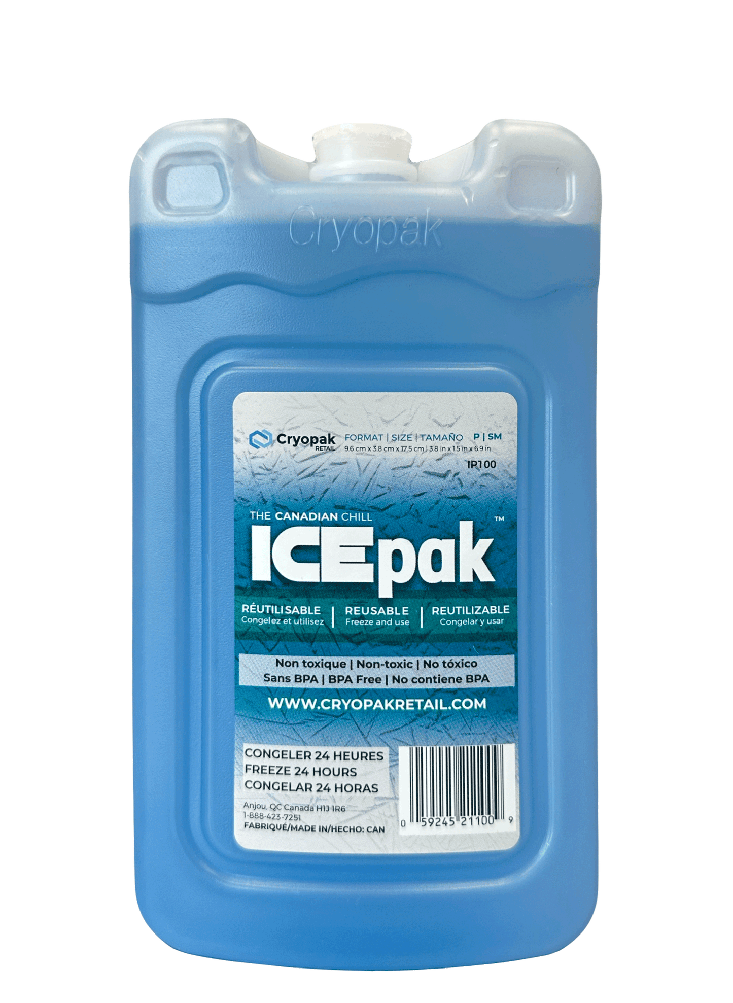 Cryopak IcePak Hard Gel Pack - XL-L-M-S-Lunch-1Pack-2 Pack-4 Pack