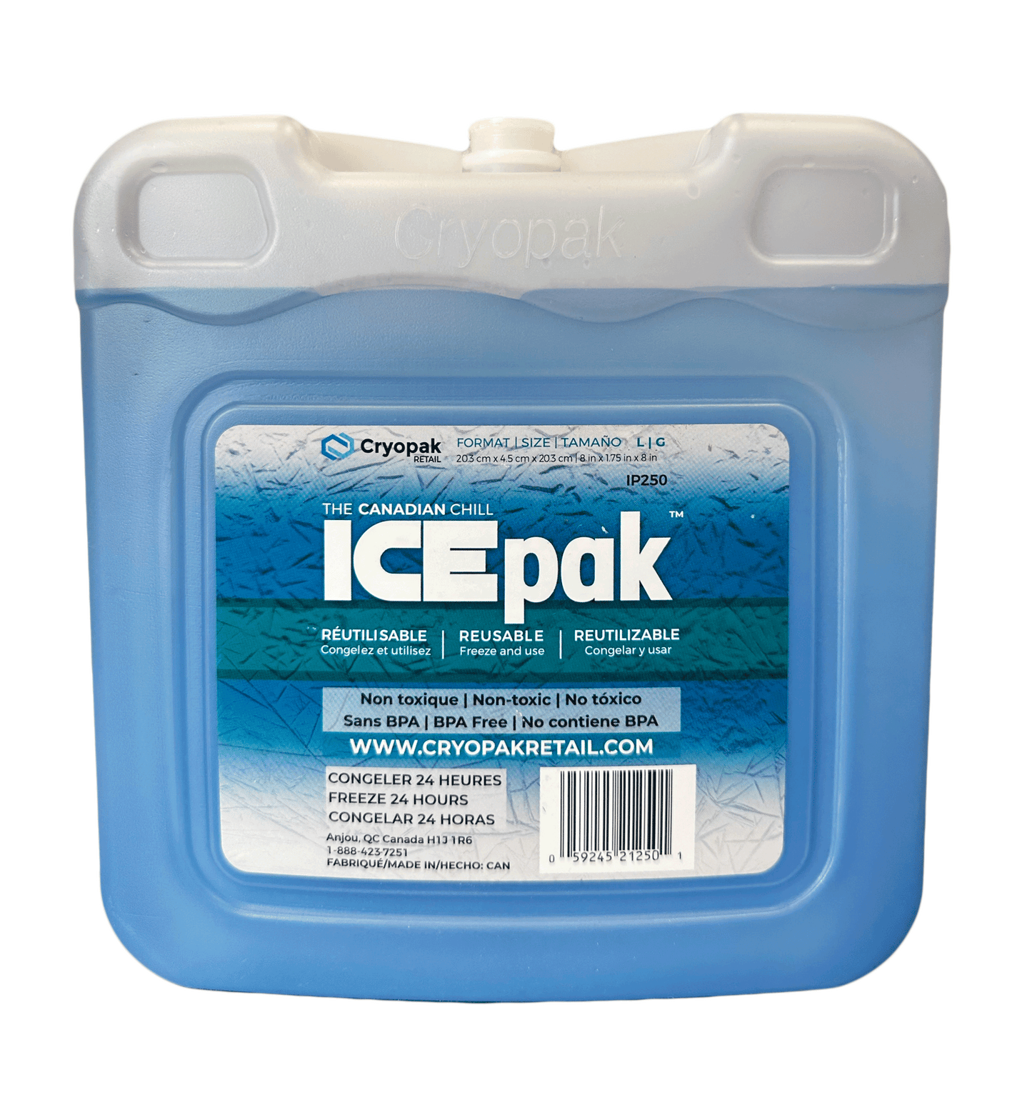 Cryopak IcePak Hard Gel Pack - XL-L-M-S-Lunch-1Pack-2 Pack-4 Pack