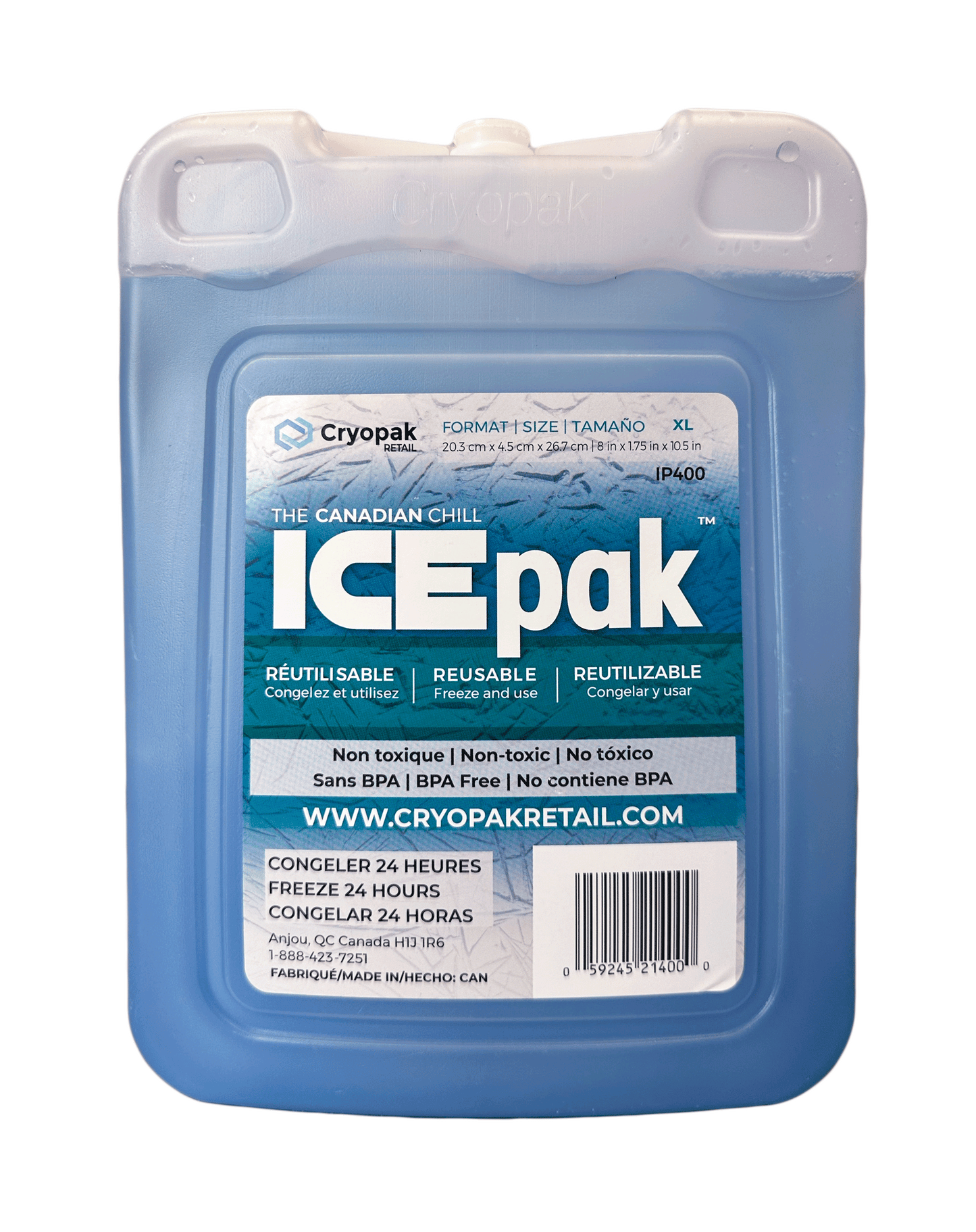 Cryopak IcePak Hard Gel Pack - XL-L-M-S-Lunch-1Pack-2 Pack-4 Pack
